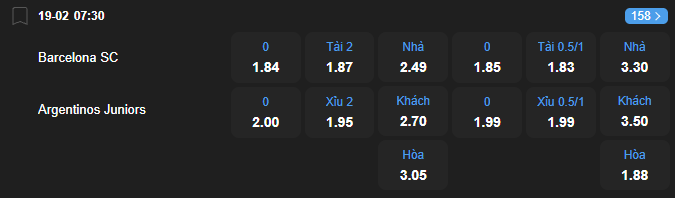 Tỷ lệ kèo Barcelona SC vs Argentinos Juniors nhan-dinh-soi-keo-barcelona-sc-vs-argentinos-juniors-luc-07h30-ngay-19-2-2026-2